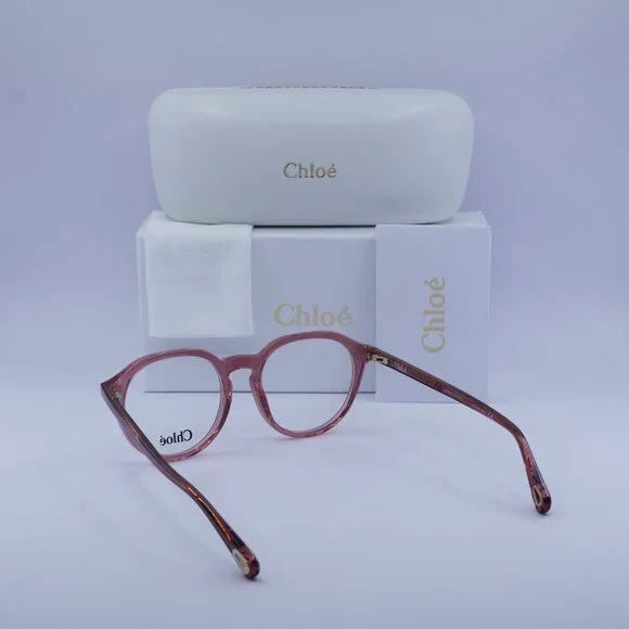 Final Price! Chloe CH0012O 006 Pink Eyeglasses 50mm - Picture 6 of 10